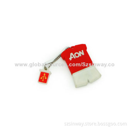 Promotional Football Shirt USB Flash Drive with Up to 32GB Capacity